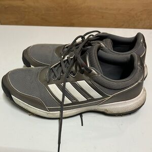 Men Adidas Golf Shoes Cleats Grey White EVM 004001
